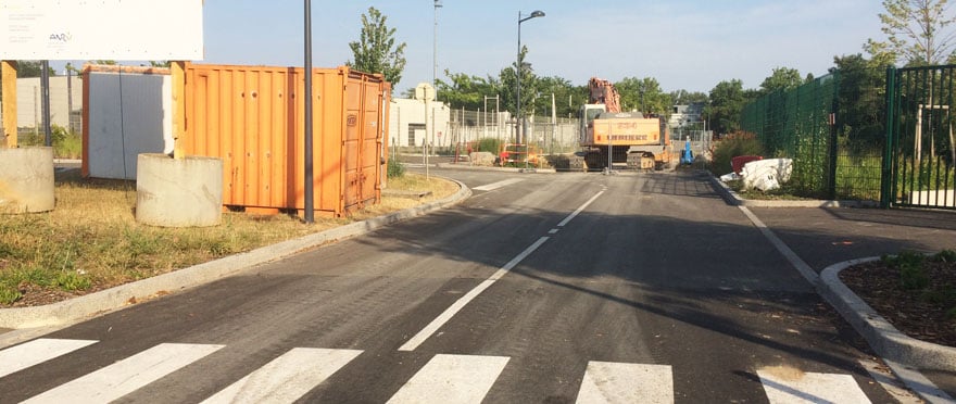 Les travaux de désenclavement Sud ont débuté, à côté du stade de football.