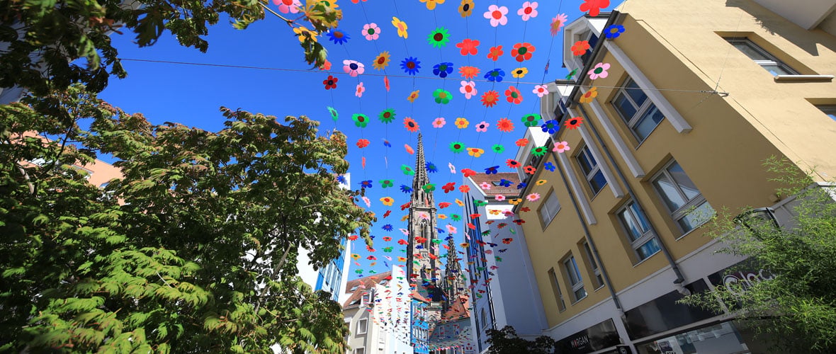 Ciel de fleurs sur la Cour des Maréchaux