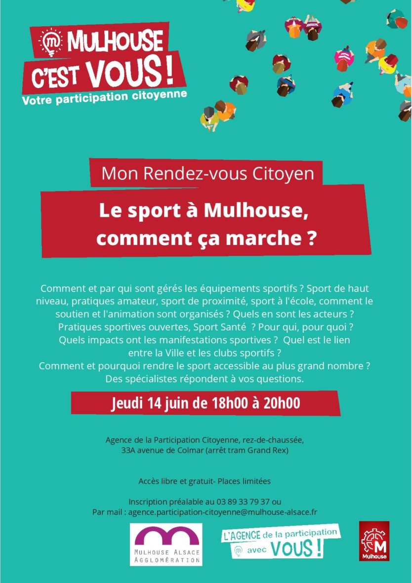 RDV Citoyen : le sport à Mulhouse, comment ça marche ?