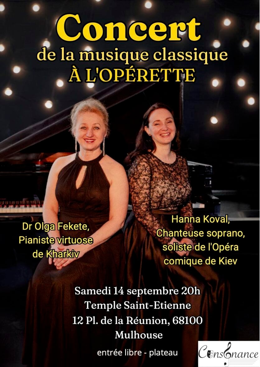 Concert (chant lyrique-piano) : De la musique classique à l'opérette