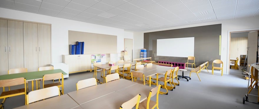 L'une des nouvelles classes de l'école Sellier.