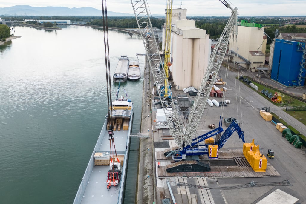 Port Rhénan de Colmar / Neuf-Brisach : le Centre-Alsace mise sur les colis lourds