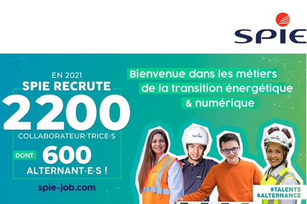 [Emplois] SPIE France annonce le recrutement de 2 200 collaborateurs