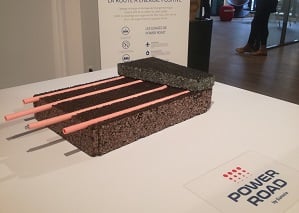 La « Power Road » est une route aménagée pour absorber la chaleur du bitume.