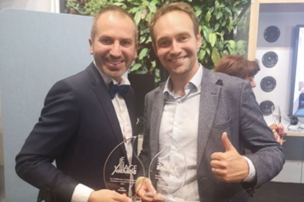 Fabrice Marsella (Village by CA Paris) et Erwan Simon (cofondateur de CibleR)