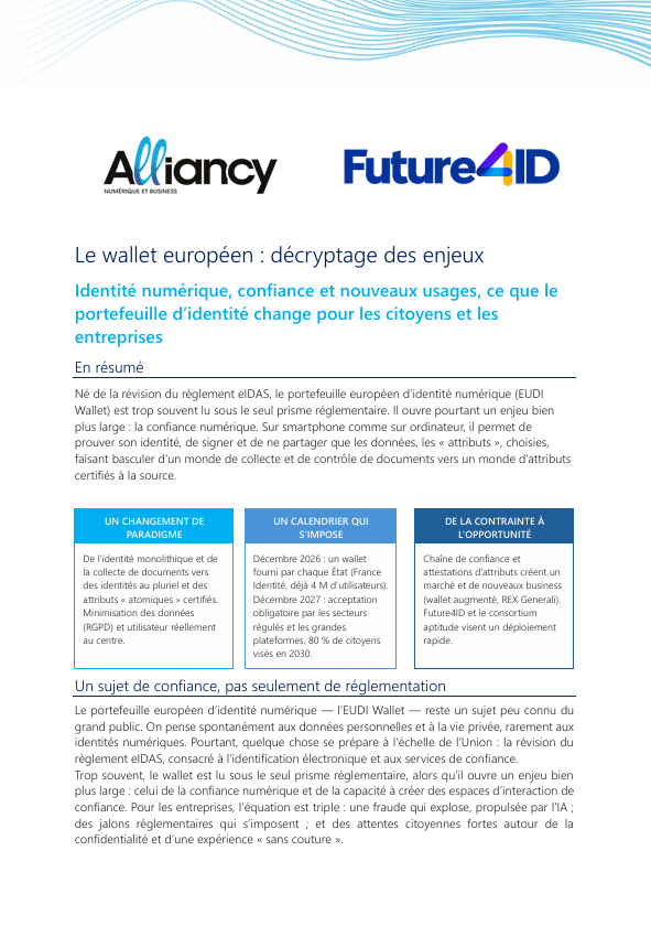 Le wallet européen : décryptage des enjeux