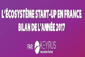 Infographie : l'ecosysteme start-up en France, bilan de l'année 2017