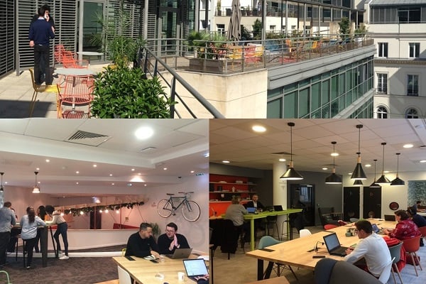 Le Digital Hub de Suez est hébergé dans l’espace de coworking Wojo (ex-Nextdoor), situé dans le IXème arrondissement de Paris.