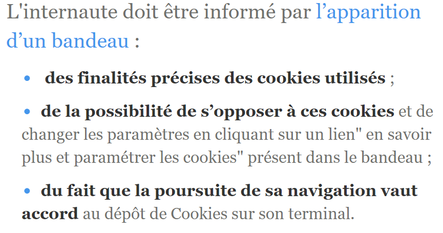 bandeau cookies