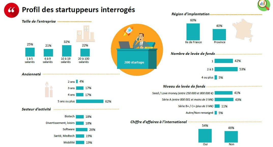 Profil start up interrogées