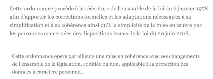 protection des données personnelles