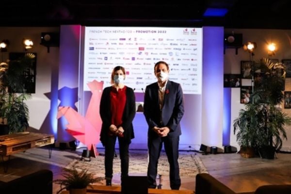 Thibaud Hug de Larauze, et Clara Chappaz, la directrice de la Mission French Tech