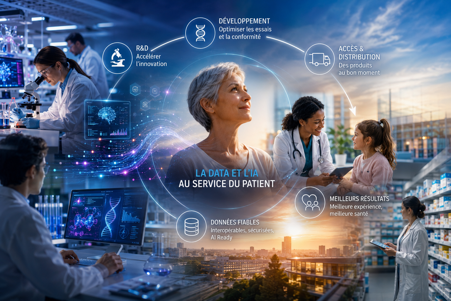 Mieux utiliser l'IA et la data au service du patient, dans la pharma
