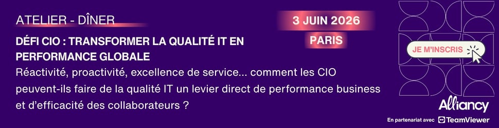 [Atelier & dîner] Transformer la qualité IT en performance globale : le nouveau défi des CIO