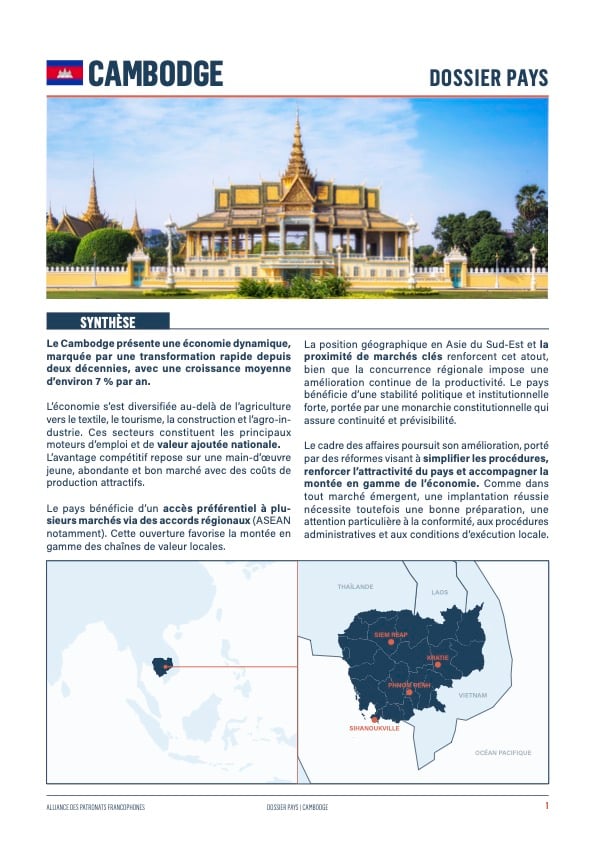 Dossier économique - Cambodge