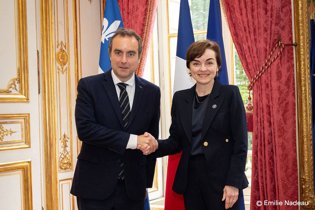 La première ministre du Québec à Paris