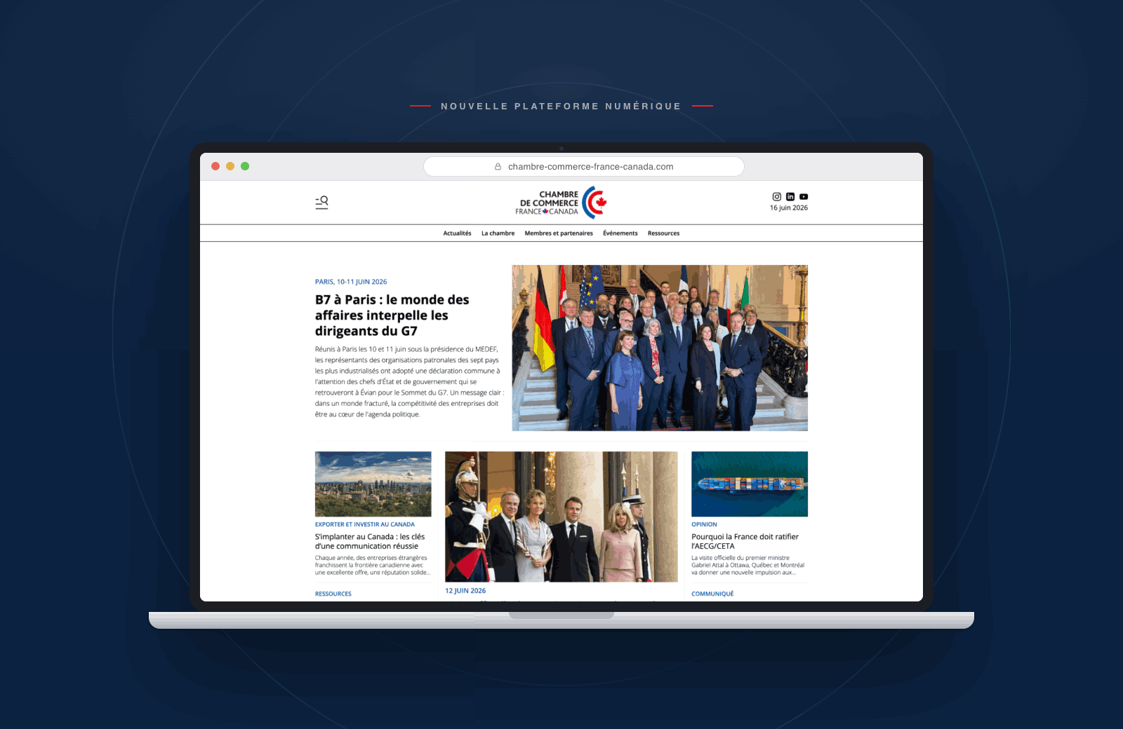 La Chambre de commerce France-Canada lance sa nouvelle plateforme numérique propulsée par la technologie québécoise Omerlo